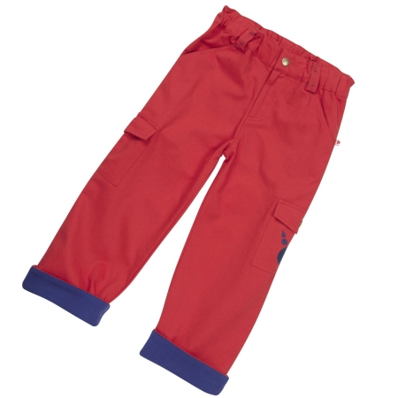 Παντελόνια Κόκκινο Παντελόνι Με Πατούσα Αρκούδας Piccalilly Piccalilly