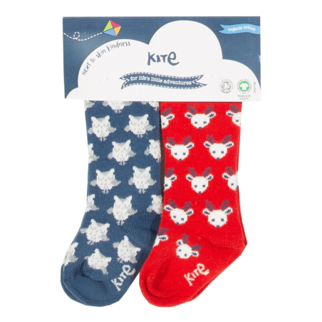 Καλσόν και Kάλτσες Καλτσάκια Με Κουκουβάγιες Και Ταρανδάκια (2 ζευγάρια) Kite Kite
