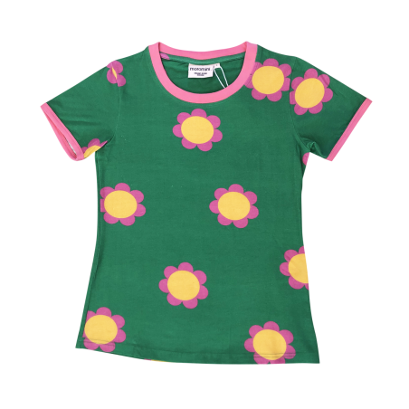 Κοντομάνικα Πράσινη Κοντομάνικη Μπλούζα Με Λουλούδια Για Τη Μαμά Moromini moromini