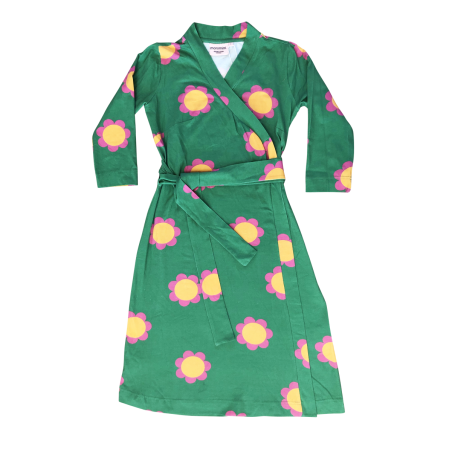 Κοντομάνικα Πράσινο Φόρεμα Με Λουλούδια Για Τη Μαμά Moromini moromini