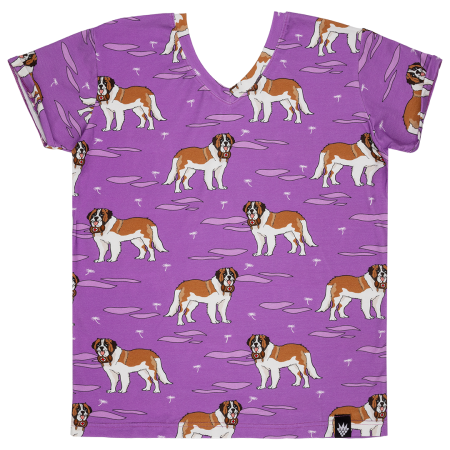 Ενηλικων Κοντομάνικη Μπλούζα Για Τη Μαμά Με Σκυλιά Αγίου Βερνάρδου Raspberry Republic Raspberry Republic