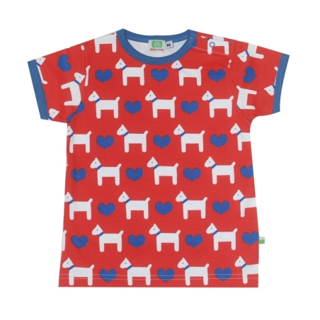Κοντομάνικα Μπλούζα Με Σκυλάκια Και Καρδούλες Sture & Lisa Sture & Lisa