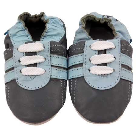 Παπουτσάκια Δερμάτινα Παπουτσάκια Grey Trainers Minifeet Minifeet Shoes